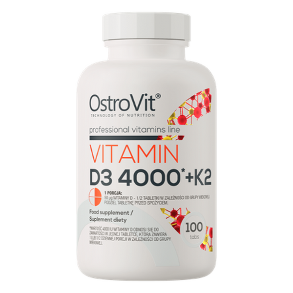 Vitamīns D3 4000+ K2 OstroVit